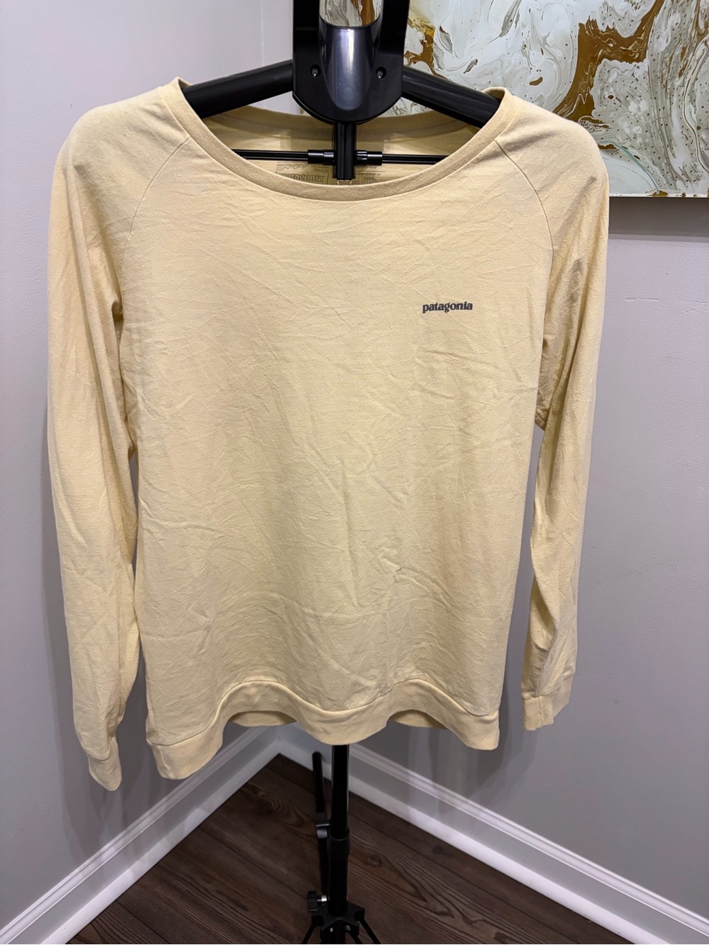 Patagonia Women's Crewneck Sweater in Pale Yellow